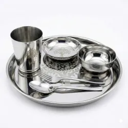 Human Hydro Stainless Steel Dinner Set (Pack of 6)