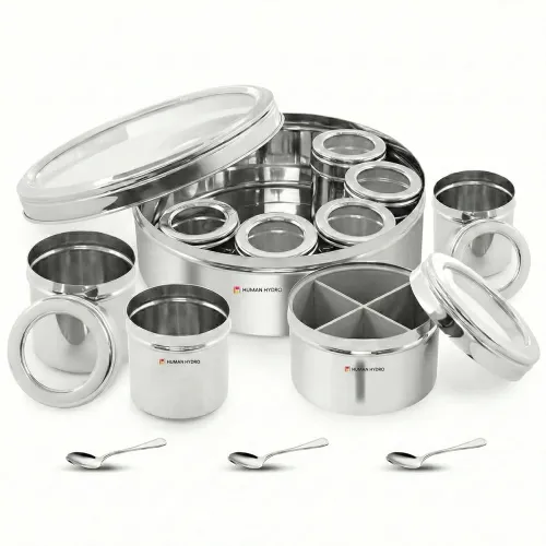 Image of Human Hydro Stainless Steel Masala Dabba 