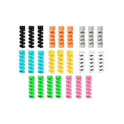 HUMBLE® Spiral Charger Cable Protector Data Cable Saver Charging Cord Protective Cable Cover (25 Pieces)