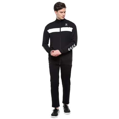 Image of hummel Griz Men's All weather Regular Fit Track Suit with Zipper and Pockets Comfortable Breathable Stretchable Soft Fab