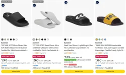 Hummel Mens Sliders at minimum 73% Discount