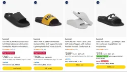 hummel Mens Sliders at minimum 80% Discount