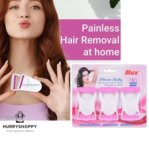 Image of HURRYSHOPPY Hair Removal Body Shaver for Woman & Man (6Pcs) 