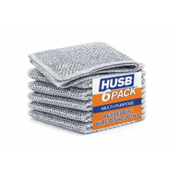 HUSB® Non-Scratch Dish Wash Cloth (Pack of 6)