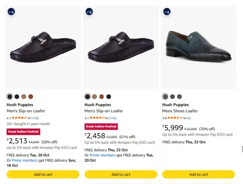 Image of Hush Puppies Men's Slip-on Sandal at minimum 70% Discount