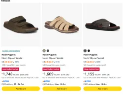 Hush Puppies Mens Slip-on Sandal at minimum 50% Discount