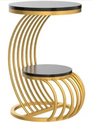 Hven Round Side Table with Engineered Wood Top