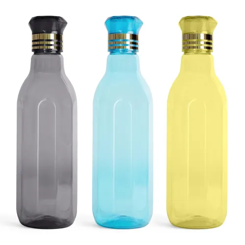Image of HW HomeWiz Kitchen Plastic Water Bottle Set Of 3