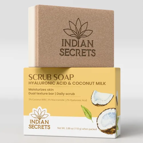 Image of Hyaluronic Coconut Milk Moisturizing Scrub Soap 110g