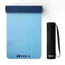 Hykes Yoga Mat for Women & Men - TPE Eco Friendly 6mm thickness Non Slip Classic