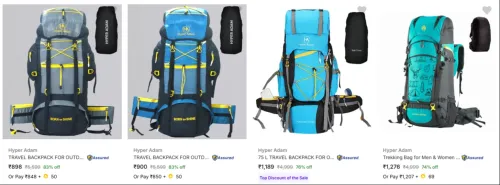 Image of Hyper Adam Rucksacks at minimum 70% Discount