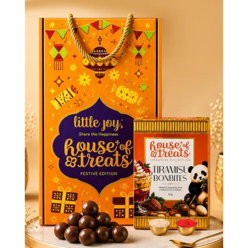 Image of HyperFoods Bhai Dooj Tiramisu BonBites Gift Set