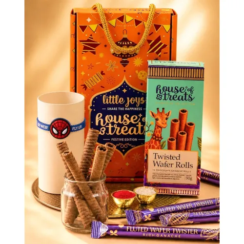 Image of HyperFoods® Rakhi for Kids Chocolate Hamper for Brother House of Treats Little