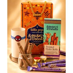 HyperFoods® Rakhi for Kids Chocolate Hamper for Brother House of Treats Little