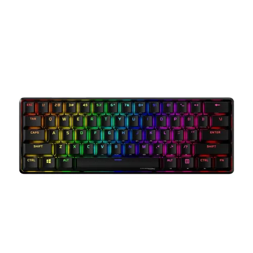 Image of Hyperx Alloy Origins 60 - USB-C Mechanical Gaming Keyboard - Ultra Compact 60% Form Factor - (Aqua Switch) - Double Shot