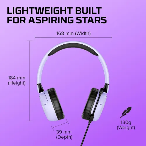 Image of HyperX Cloud Mini Gaming Headset, 3.5mm Wired Connection, 30mm Sound Drivers,