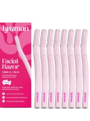 Hyuman Face Razor Glide & Glow for Facial Hair, Reusable