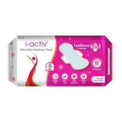 I activ Ultra Thin Sanitary Pads for Women XL | 40 Pads