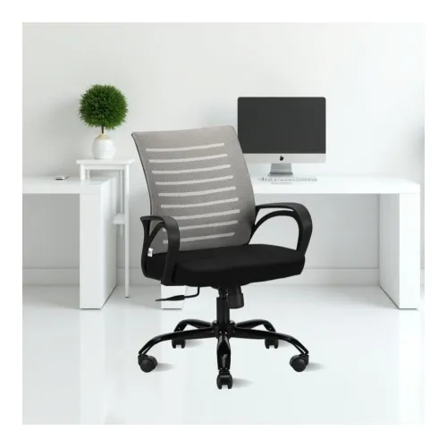 Image of IAFA FURNITURE Diego Office Chair (Grey, Mid Back) 