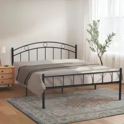 IAFA FURNITURE® Metal Queen Bed (Black)