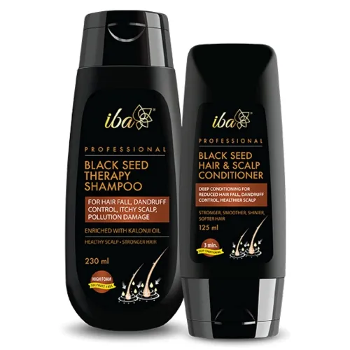 Image of Iba Black Seed Therapy Shampoo & Conditioner Combo (230 ml + 125ml)