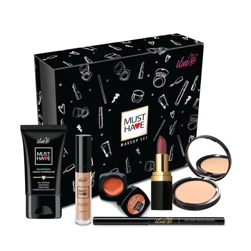 Image of Iba Must Have Makeup Set (Fair) | Gifts for Women | Waterproof Foundation, Concealer, Matte Compact, Lip & Cheek Tint, M