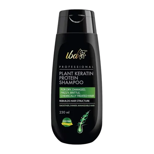 Image of Iba Professional Plant Keratin Protein Shampoo for Hair Smoothening, Hydrates, Moisturizes, Damage Repair, Dry & Frizzy 