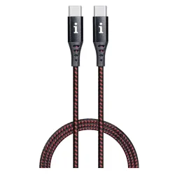 iBall 100W Type-C to Type-C Braided Charging Cable