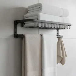 iBELL 59 cm (23.2-Inch) Stainless Steel Bathroom Towel Holder