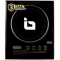 IBELL CROWN200Y 2200W - 3-YEAR WARRANTY, Induction Cooktop with Touch Control, Auto Shut Off, Overheat Protection, Fast Cooking, Energy Efficient, [Black]