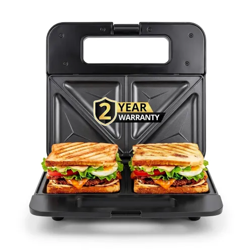 Image of iBELL SM410N 800W Sandwich Maker Electric with 2-Year Warranty Non-Stick Grill