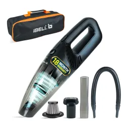 IBELL TURBOVAC800 Cordless Vacuum Cleaner for Car & Home | 5500Pa Powerful Suction | Wet & Dry Cleaning | Rechargeable &