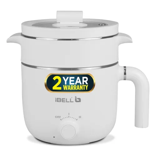 Image of IBELL 1.5L Multi-Function Electric Kettle – Stainless Steel, White
