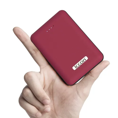 Image of ICCON SMAASH Power Bank 10000mah | mini power banks, pocket power bank, fast charging power bank, portable charger, slim