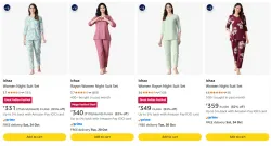 Ichaa Women Night Suit Set upto 83% Discount