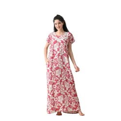 Ichaa Women Nighty with Pocket Pocket