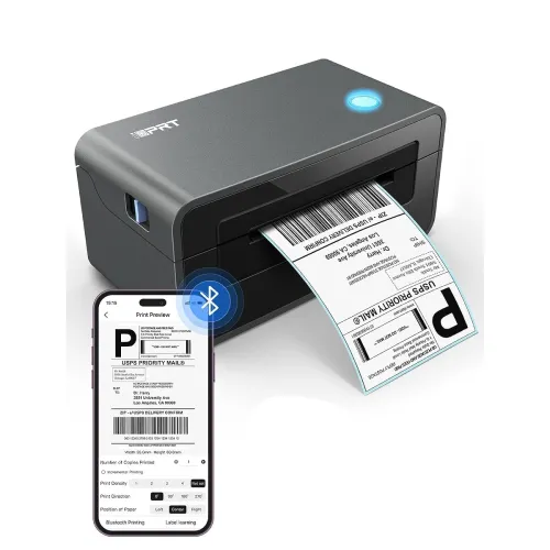 Image of iDPRT Bluetooth Thermal Label Printer for Phone Device Support Windows iOS Mac Android