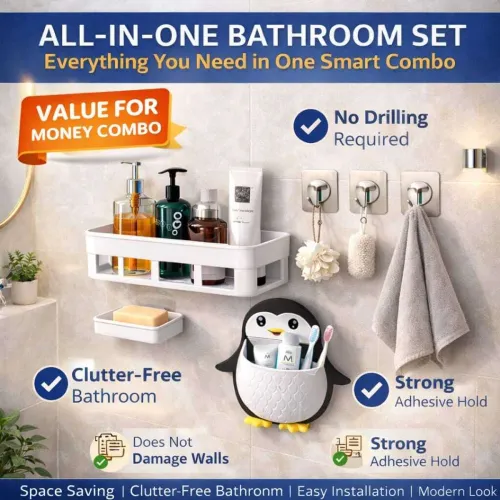 Image of IENARA 6-in-1 Bathroom Accessories Combo