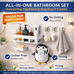 IENARA 6-in-1 Bathroom Accessories Combo