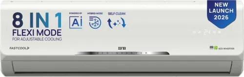 Image of IFB 2026 Model 1.5 Ton 3 Star Split Inverter with Hybrid Mode, 8-in-1 Flexi Mode, Heavy Duty Compressor, Long Air Throw,