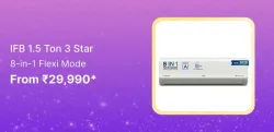 IFB 1.5 Ton 3 Star AC @ ₹29990 on Flipkart big Billion Days Sale
