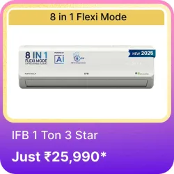 IFB 1.5 Ton 5 Star AC @ ₹34490 on Flipkart big Billion Days Sale