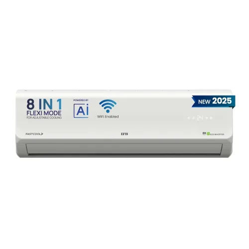 Image of IFB 2025 Model Silver Plus Smart Series 2 Ton 3 Star In-built Wifi Split AC with HD Compressor , Dual Gold Fin & 8-in-1 