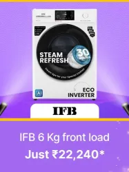 IFB 6 kg 5 Star Washing Machine @ ₹22240 on Flipkart big Billion Days Sale