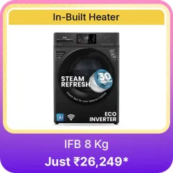 IFB 8 kg Washing Machines @ ₹26249 on Flipkart big Billion Days Sale