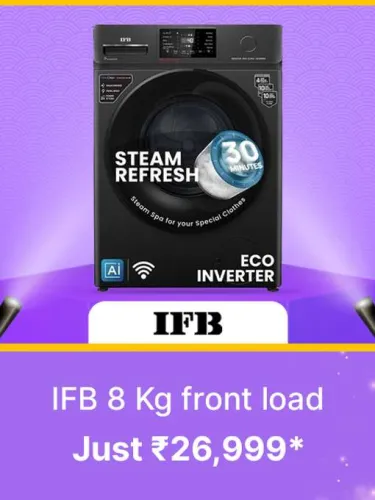 Image of IFB 8 kg 5 Star Washing Machine @ ₹26999 on Flipkart big Billion Days Sale