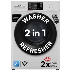 IFB 8 Kg 5 Star, DeepClean® Technology, AI Powered, WiFi, Fully Automatic Front Load Washing Machine (SENATOR GXN 8012 CMS, PowerSteam®, 9 Swirl, Steam Refresh, Inbuilt Heater, Eco Inverter,...
