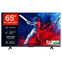 iFFALCON 164 cm (65 Inches) 4K UHD Smart LED Google TV | 144Hz VRR | 3GB RAM | Dolby Vision & Atmos | Game Master | 65U75