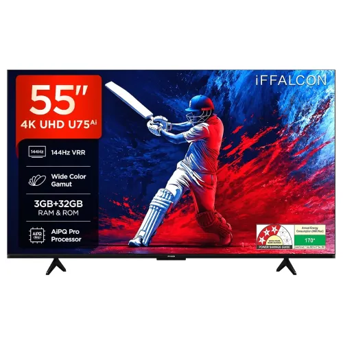 Image of iFFALCON 55U75 55-Inch 4K UHD 144Hz Google Smart TV
