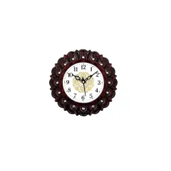 IGF Decorative Analog Printed Round Dial Silent Wall Clock FSS_Clock_138Brown